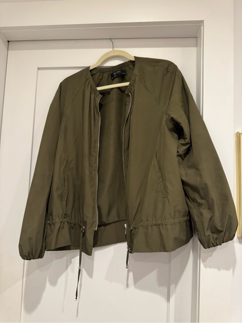 Zara Olive Bomber Jacket
